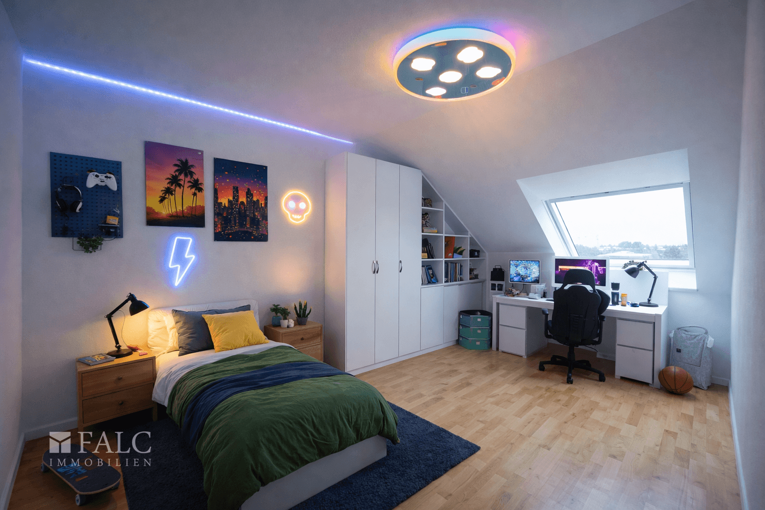 Einrichtungsbeispiel Kinderzimmer KI bearbeitet